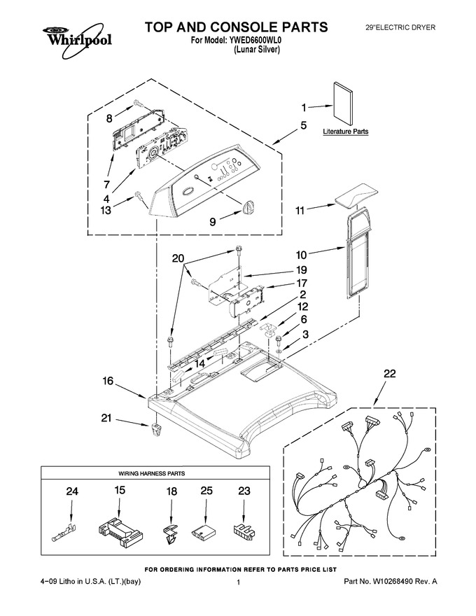 Diagram for YWED6600WL0