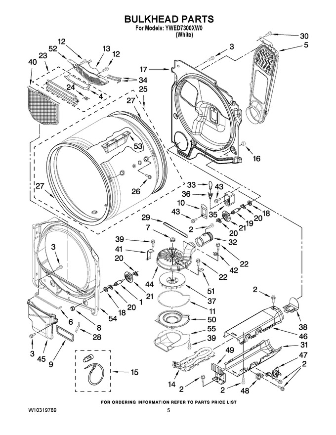 Diagram for YWED7300XW0