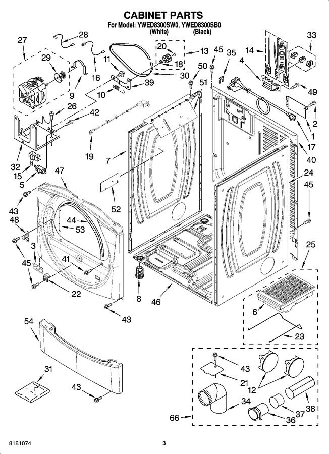 Diagram for YWED8300SW0