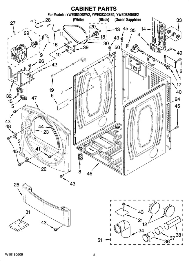 Diagram for YWED8300SW2