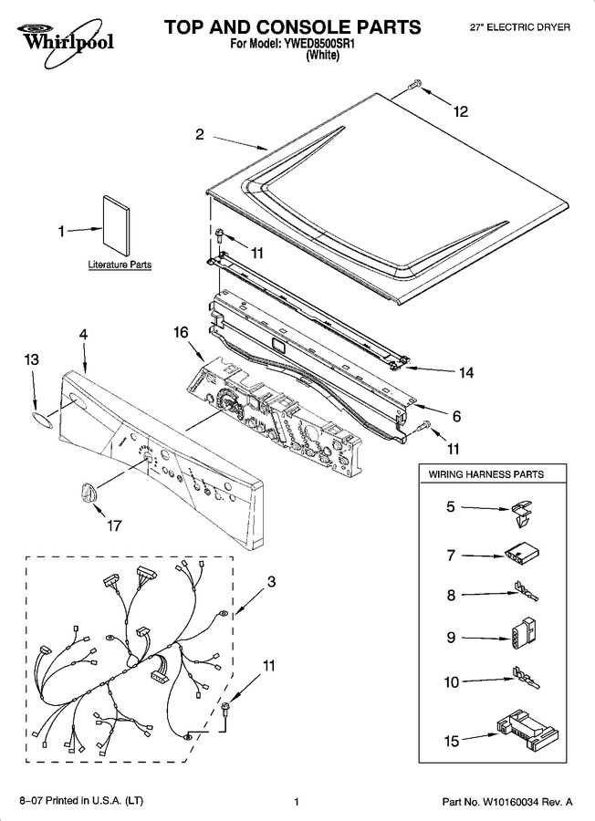 Diagram for YWED8500SR1