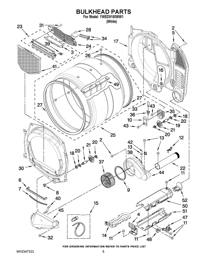 Diagram for YWED9150WW1