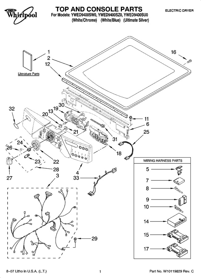 Diagram for YWED9400SW0