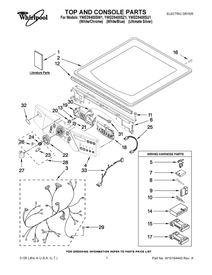 Diagram for YWED9400SU1