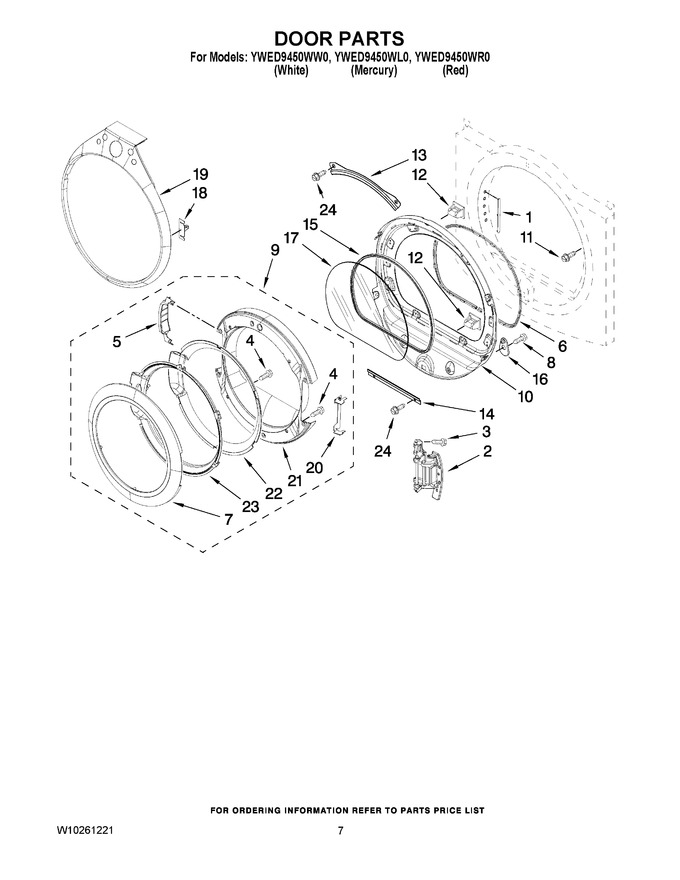 Diagram for YWED9450WW0