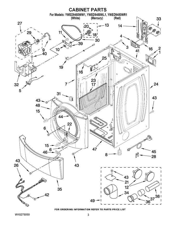 Diagram for YWED9450WW1