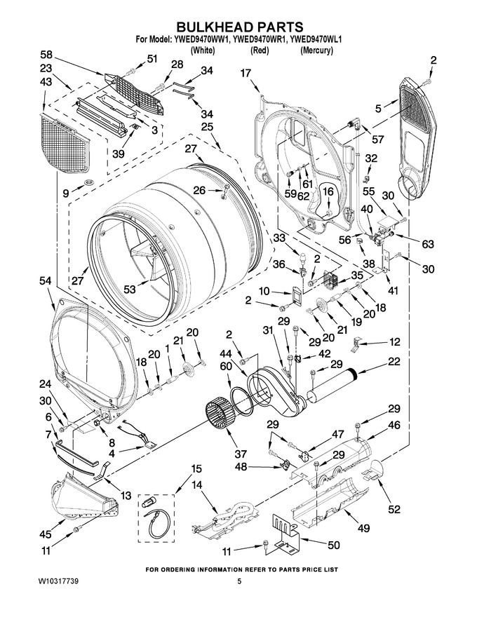 Diagram for YWED9470WW1