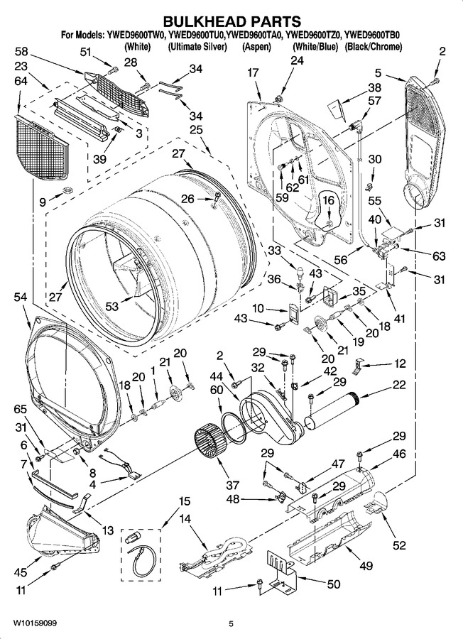 Diagram for YWED9600TB0