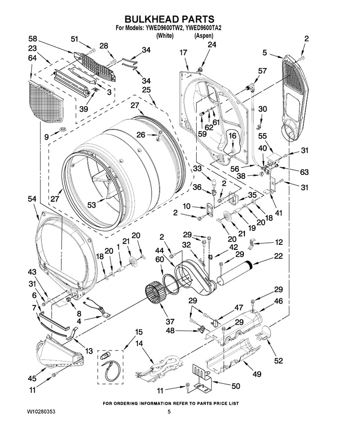Diagram for YWED9600TW2