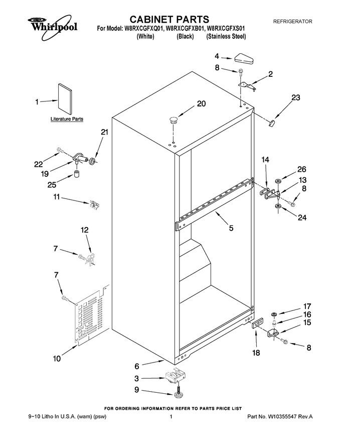 Diagram for W8RXCGFXB01