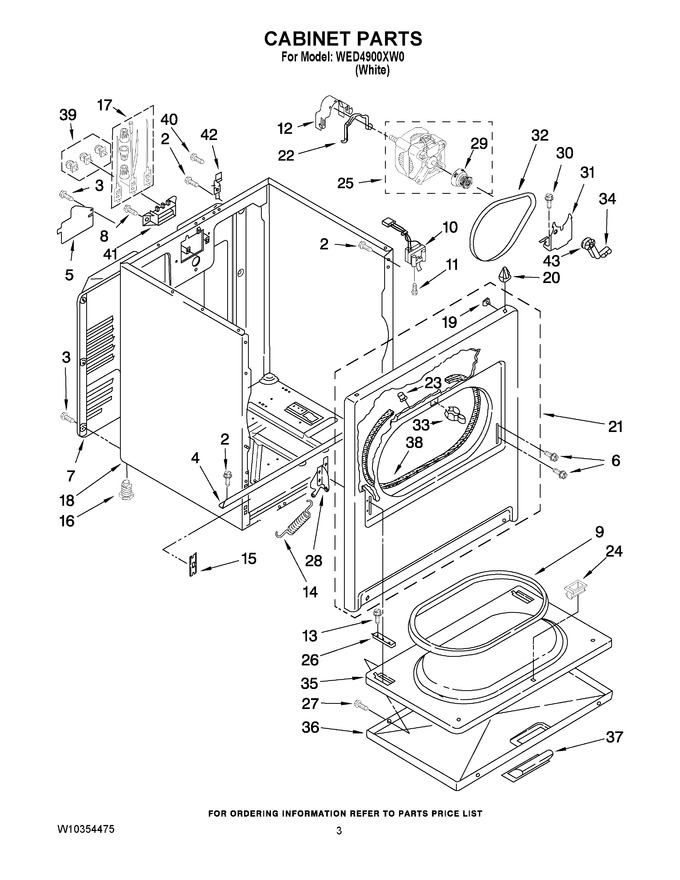 Diagram for WED4900XW0