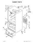 Diagram for 01 - Cabinet Parts
