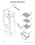 Diagram for 04 - Freezer Liner Parts