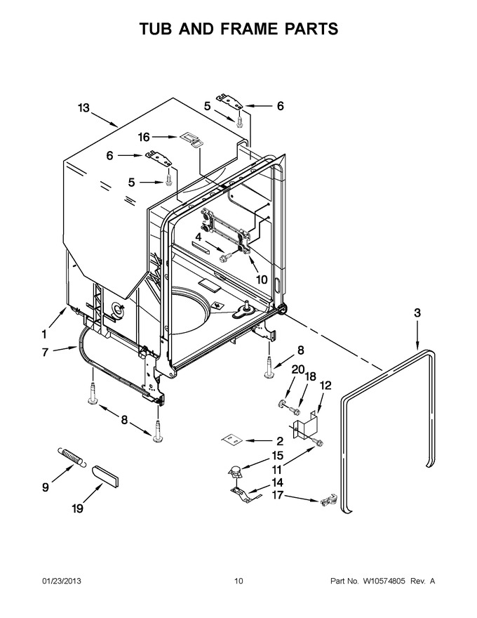 Diagram for WDF730PAYT4