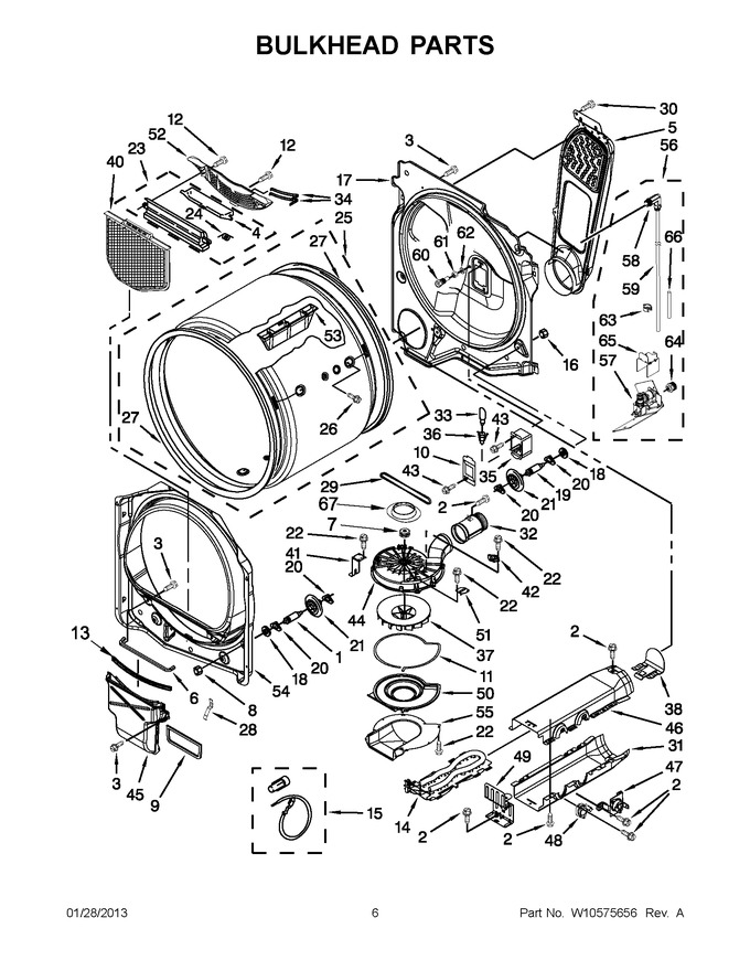 Diagram for WED8600YW2