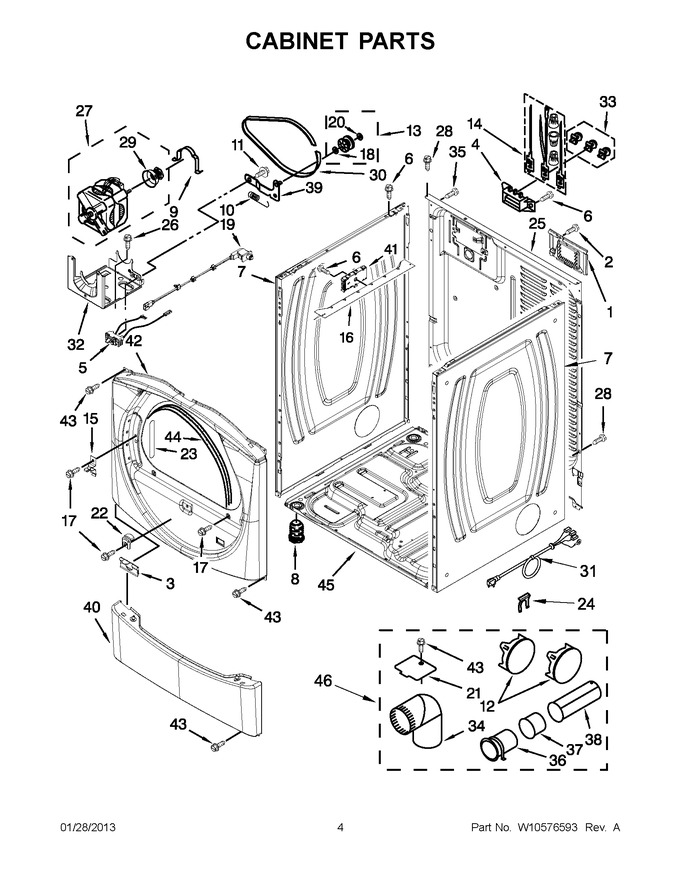 Diagram for YWED9050XW2