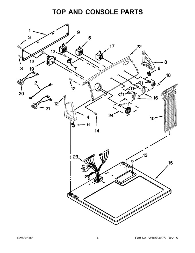 Diagram for 4GWED4900YW1
