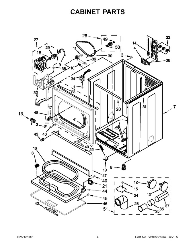 Diagram for 4GWED5500YW2