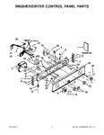 Diagram for 01 - Washer/dryer Control Panel Parts