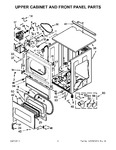 Diagram for 03 - Upper Cabinet And Front Panel Parts