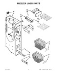 Diagram for 04 - Freezer Liner Parts