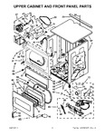 Diagram for 03 - Upper Cabinet And Front Panel Parts