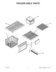 Diagram for 06 - Freezer Shelf Parts