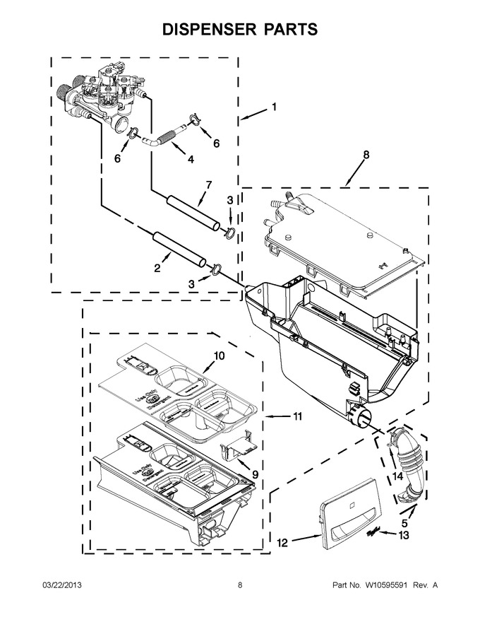 Diagram for WFW8640BW0