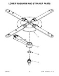 Diagram for 11 - Lower Washarm And Strainer Parts