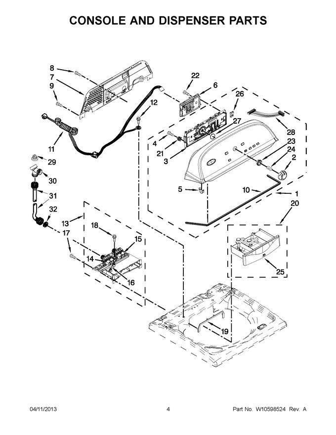 Diagram for 2DWTW5500XW1