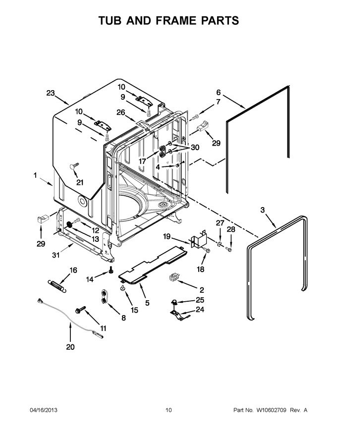 Diagram for WDT910SAYE2