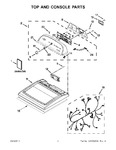 Diagram for 01 - Top And Console Parts