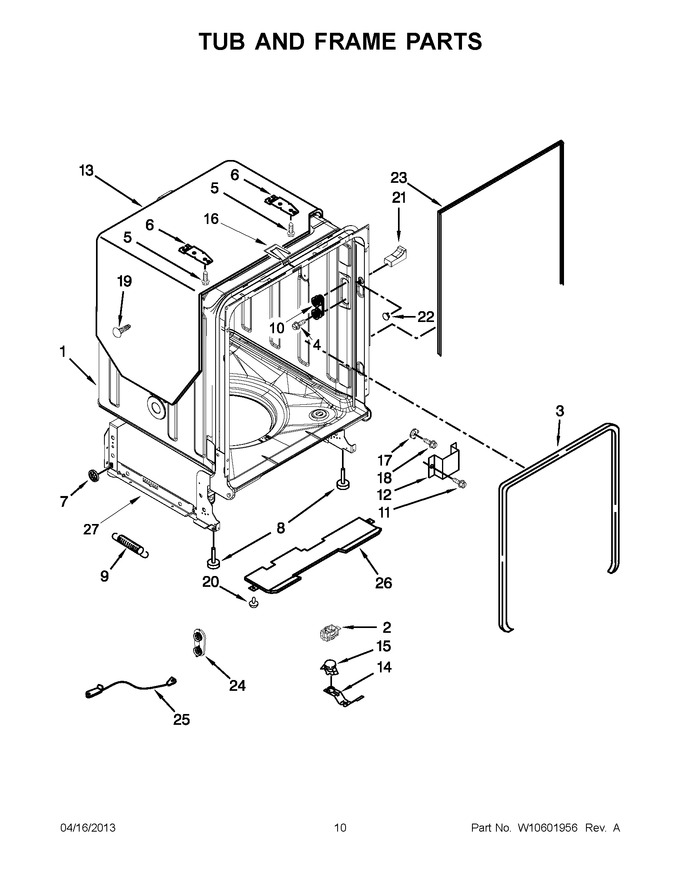 Diagram for WDT790SAYW2