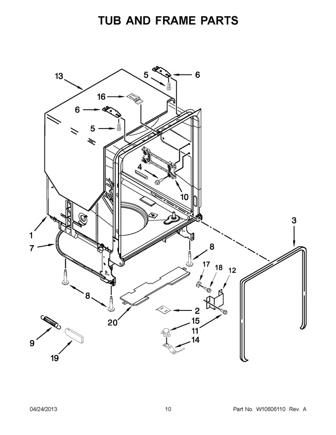 Diagram for WDF735PABW0
