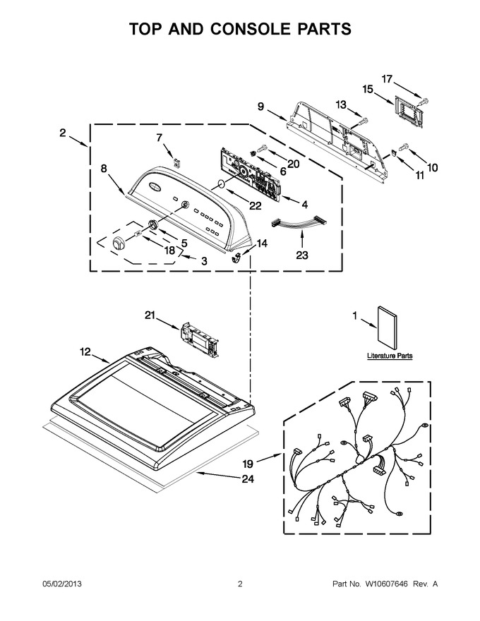 Diagram for YWED5700XW1