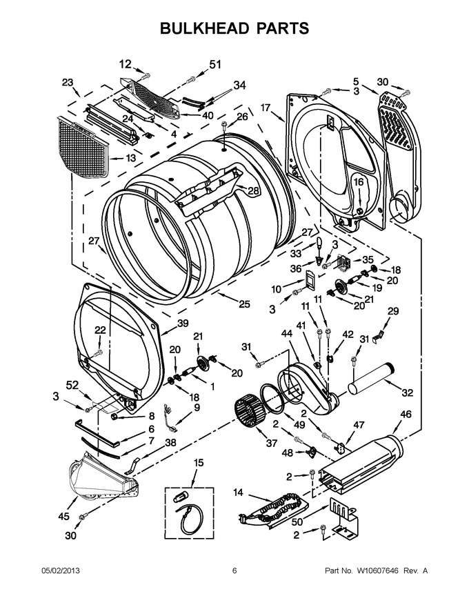 Diagram for YWED5700XW1