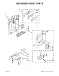 Diagram for 11 - Dispenser Front Parts