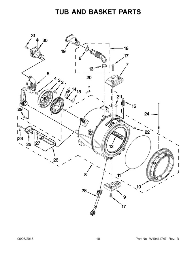 Diagram for WFW97HEXW2