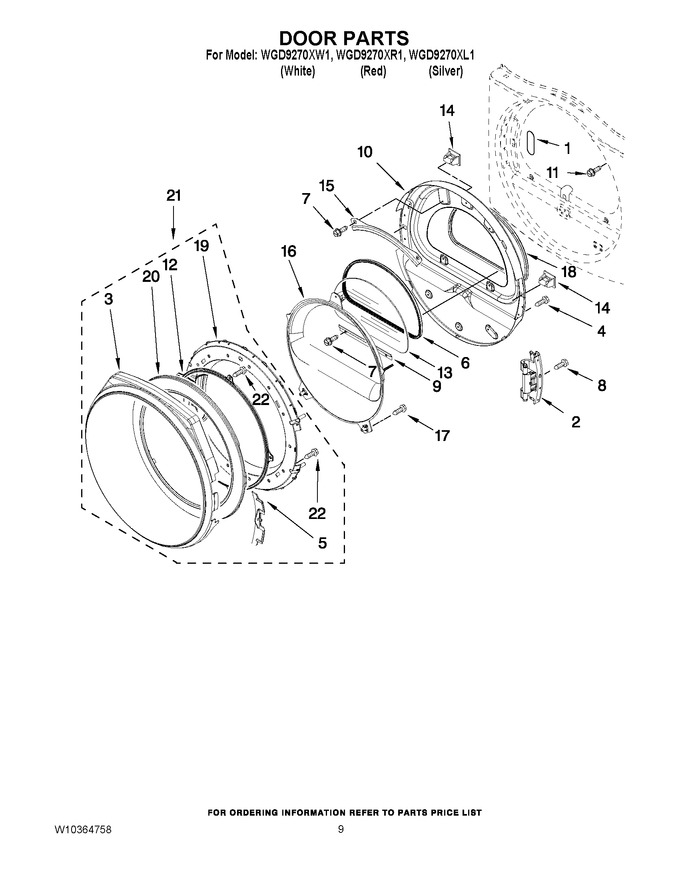 Diagram for WGD9270XW1