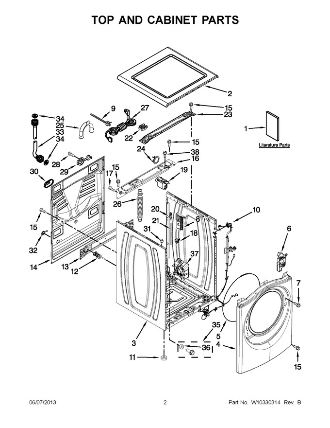 Diagram for WFW97HEXL0