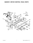 Diagram for 01 - Washer / Dryer Control Panel Parts