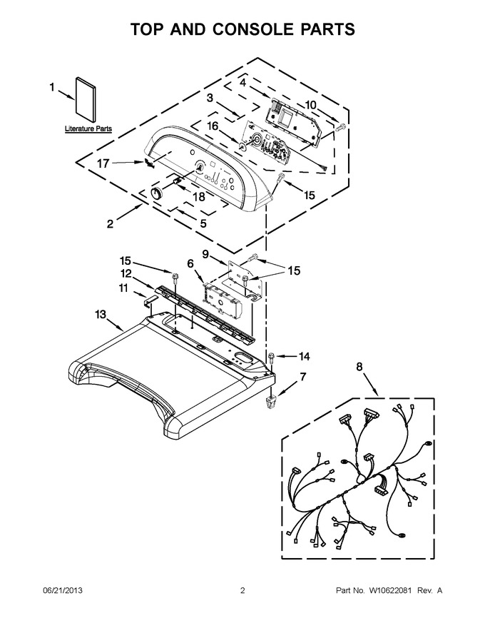 Diagram for WGD8100BW0