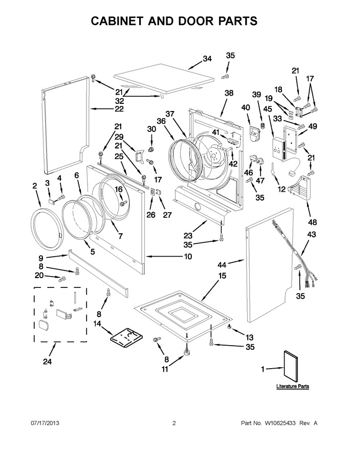 Diagram for WED7500VW1