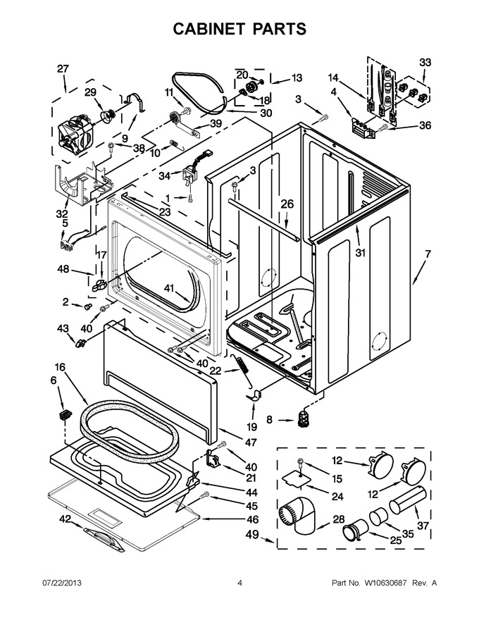 Diagram for WED5500BW0