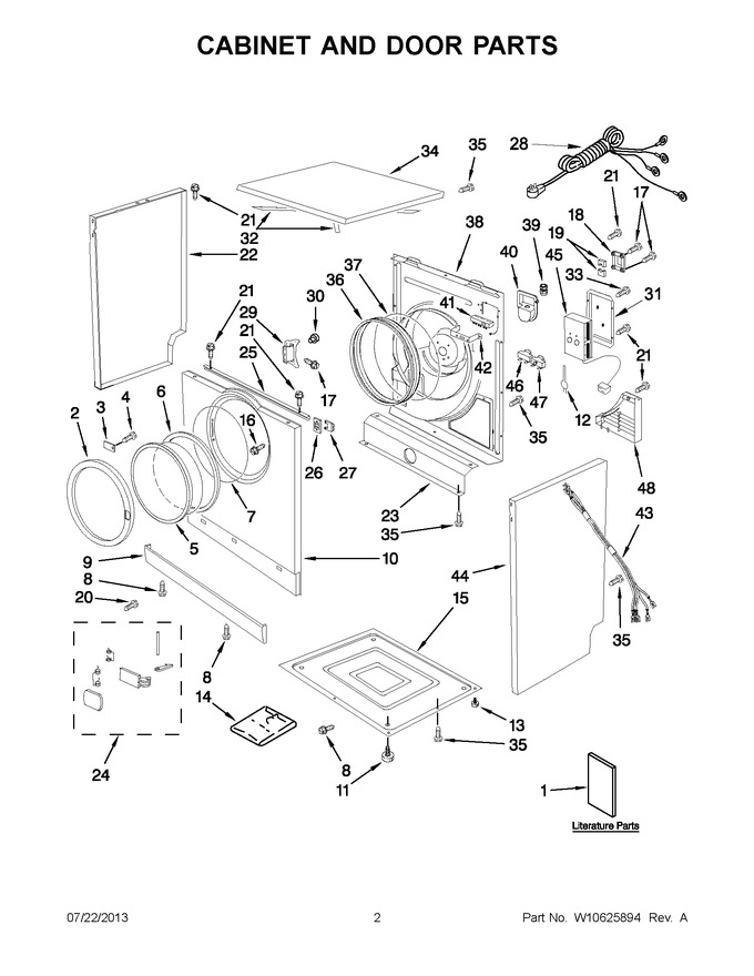 Diagram for YWED7500YW1