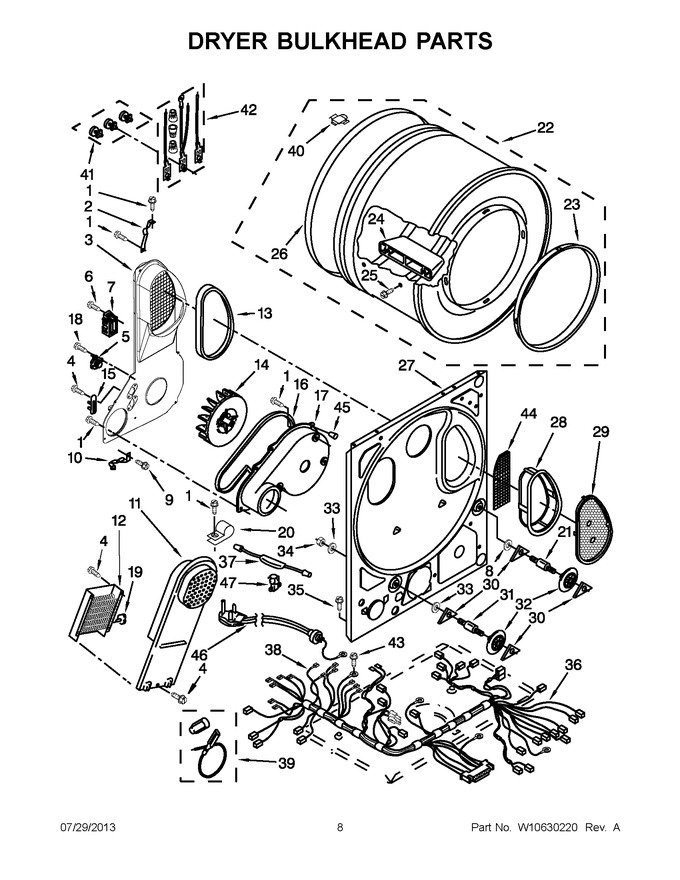 Diagram for YLTE5243DQB
