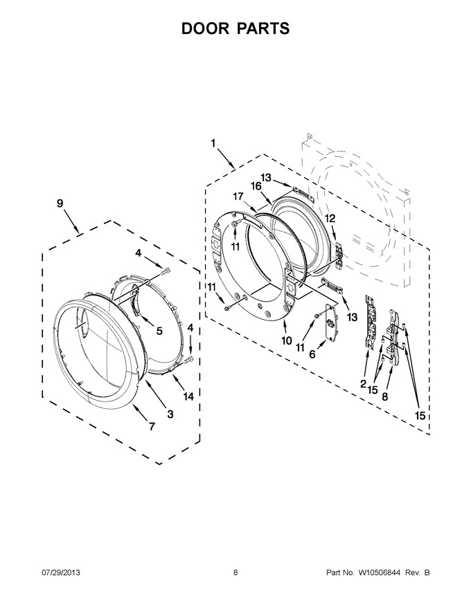 Diagram for YWED97HEXW3