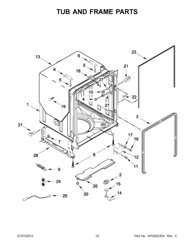 Diagram for WDT790SLYW2