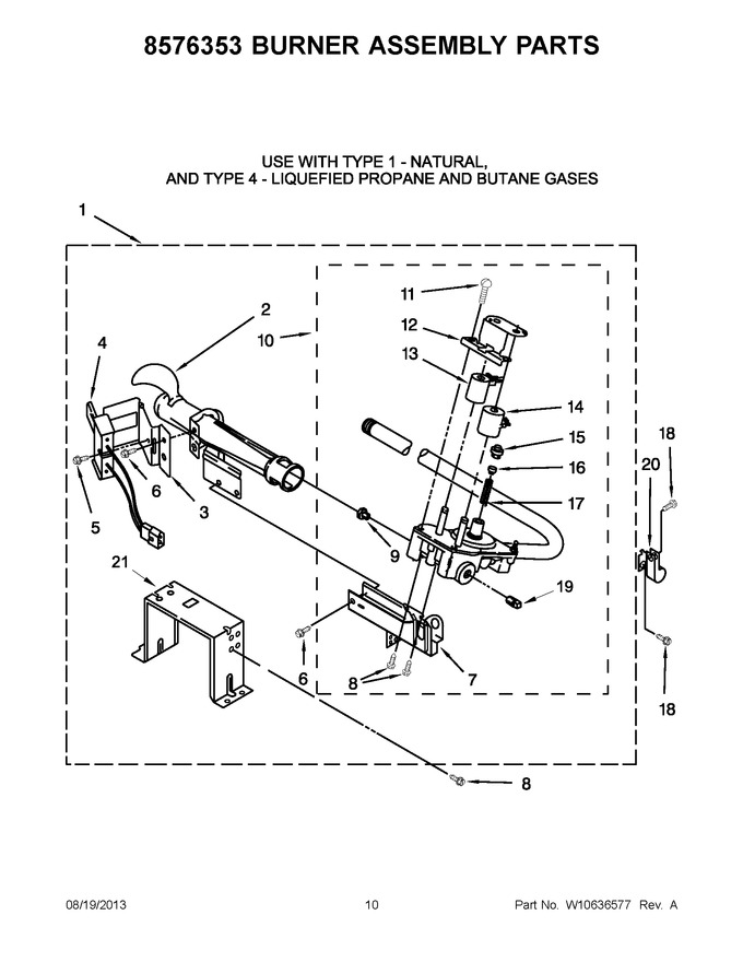 Diagram for WGD5810BW0