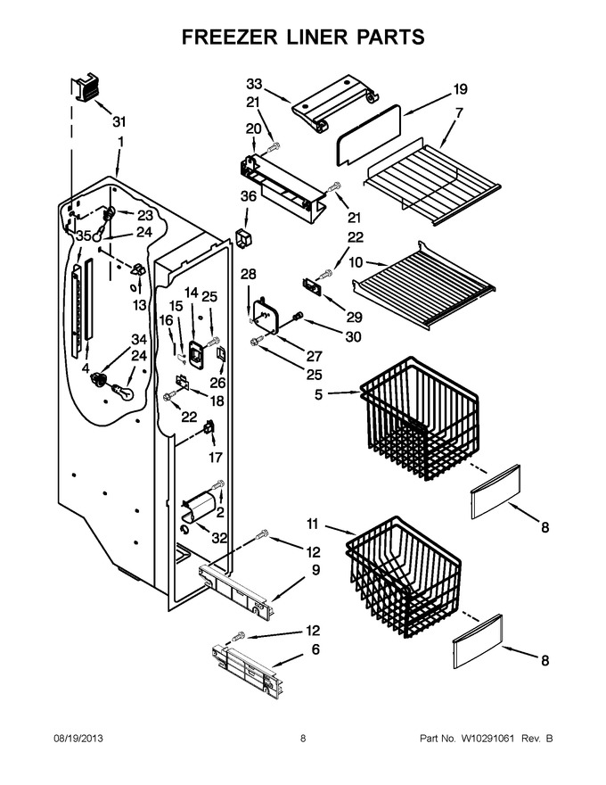 Diagram for KSRT25FWBL00